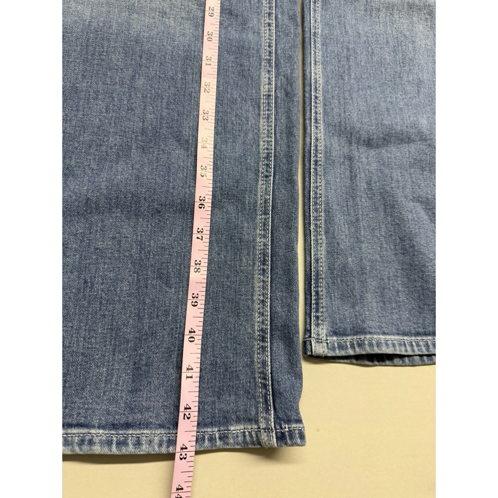PAIGE Anessa Wide Leg Jeans Sz 32 Paley Wash Patch Pocket High Rise NWT Denim - Picture 9 of 16